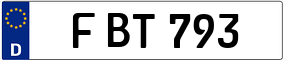 Trailer License Plate